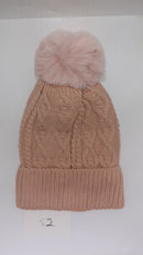 ACRYLIC CABLE POM POM HAT AW23-RMD-52