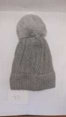 ACRYLIC FLUFFY POM POM HAT AW23-RMD-55