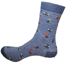 VERA TUCCI LUXURY TRULY UNIVERSAL SIZE MEN'S WOMEN'S SOCK FUNKY NOVELTY GIFT PATTERNED SOCKS RMD2403-185-07