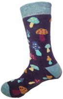 VERA TUCCI LUXURY MENS THERMAL SOCKS RMD2403-03-01 MUSHROOMS