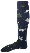 VERA TUCCI LUXURY MENS LONG SOCKS RMD2403-01-07 DOG & DUCK