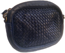 GEMMA WASHED & WOVEN GENUINE LEATHER CAMERA BAG WITH TASSEL ZIP