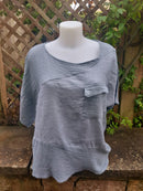 Linen KARINA - 3133 Light Weight Italian Linen Top - Vera Tucci OriginalsGianni Moda