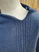 Poncho BRIANA - Softer than cashmere 'Feel' Wool Blend Poncho Handmade in Nepal - Vera Tucci OriginalsAccessories