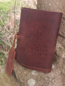 Journal Large Leather Bound Journal Dog Design - Vera Tucci OriginalsVera Tucci Originals