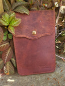 RITA HUNTER Small Hunter Leather Pouch Cross Body Bag/Phone Pouch