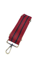 CHEVRON/STRIPE PATTERN LUXURY FABRIC BAG STRAPS - RMD-220312 6 COLOURS