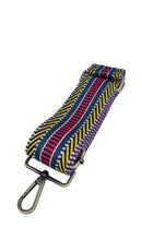 CHEVRON/STRIPE PATTERN LUXURY FABRIC BAG STRAPS - RMD-220312 6 COLOURS