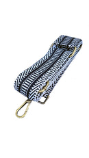 CHEVRON/STRIPE PATTERN LUXURY FABRIC BAG STRAPS - RMD-220312 6 COLOURS