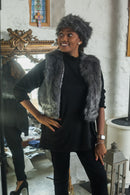Gilet Gloria Faux Fur Gilet - Vera Tucci OriginalsFaux Fur GREY / SMALL