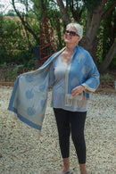 Scarves MARNIE - RMD202106-10 9 COLS TREE - Vera Tucci OriginalsAccessories 4 DENIM
