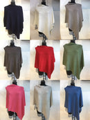 Poncho ANABELLE - Womens Cashmere Mix Poncho One Size - Vera Tucci OriginalsAccessories