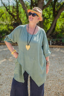 Linen ANTONIA - 7671 100% LINEN LIGHTWEIGHT ITALIAN TUNIC - Vera Tucci OriginalsGianni Moda