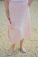 Linen JUNO -3166 ITALIAN LIGHTWEIGHT LINEN SKIRT WITH POCKET - Vera Tucci OriginalsGianni Moda
