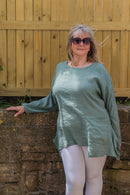 Linen TUSCANIA - 3112 LIGHT WEIGHT ITALIAN TUNIC 100% LINEN - Vera Tucci OriginalsGianni Moda