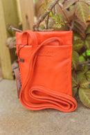 Leather / Suede Bag AMY - STYLE 007 SMALL LEATHER POUCH - Vera Tucci OriginalsBags