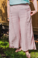 Linen ALTO - 3805 SIDE SLIT LIGHT WEIGHT 100% ITALIAN LINEN TROUSERS - Vera Tucci OriginalsGianni Moda